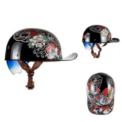 Retro Trend Helmet Electric Bicycle Motorcycle Helmet Harley Helmet