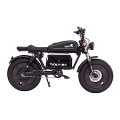 WALFISK Electric bike ET-7 3000W Brushless Motor 60V45AH Big Battery Black Warrior Ebike Full suspension 50MPH 100miles Free Rear Cushion(Canada)