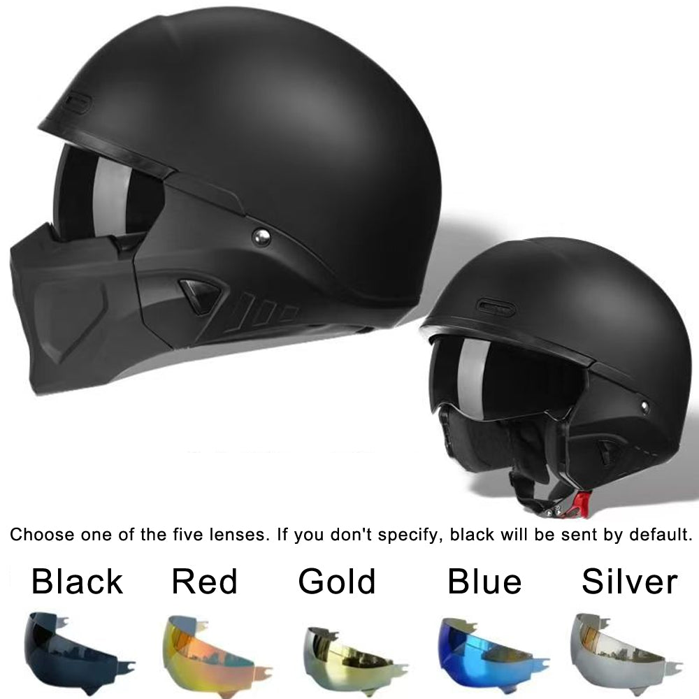 WALFISK Electric Bike/Motorcycle Combo Helmet Matt Black / M-57-58cm WALFISK Electric Bike/Motorcycle Combo Helmet Matt Black / M-57-58cm