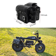 Walfisk ET-7 Electric Bicycle/Motorcycle Large capacity Side bag With Water Cup Cover(Customized product do not support return)