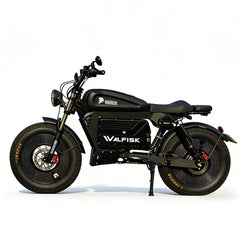 WALFISK Electric bike ET-7 3000W Brushless Motor 60V45AH Big Battery Black Warrior Ebike Full suspension 50MPH 100miles Free Rear Cushion(Canada)