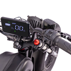 WALFISK Electric bike ET-7 3000W Brushless Motor 60V45AH Big Battery Black Warrior Ebike Full suspension 50MPH 100miles Free Rear Cushion(Canada)