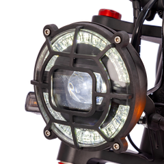WALFISK ET-7 Electric Bike Replacement LED Headlight Assembly with Protective Guard and Mounting Bracket