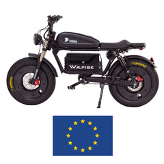 WALFISK Electric bike ET-7 3000W Brushless Motor 60V45AH Big Battery Black Warrior Ebike Full suspension 50MPH 100miles Free Rear Cushion(Canada)