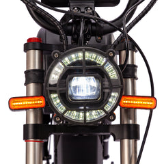 WALFISK Electric bike ET-7 3000W Brushless Motor 60V45AH Big Battery Black Warrior Ebike Full suspension 50MPH 100miles（Free Rear Cushion）