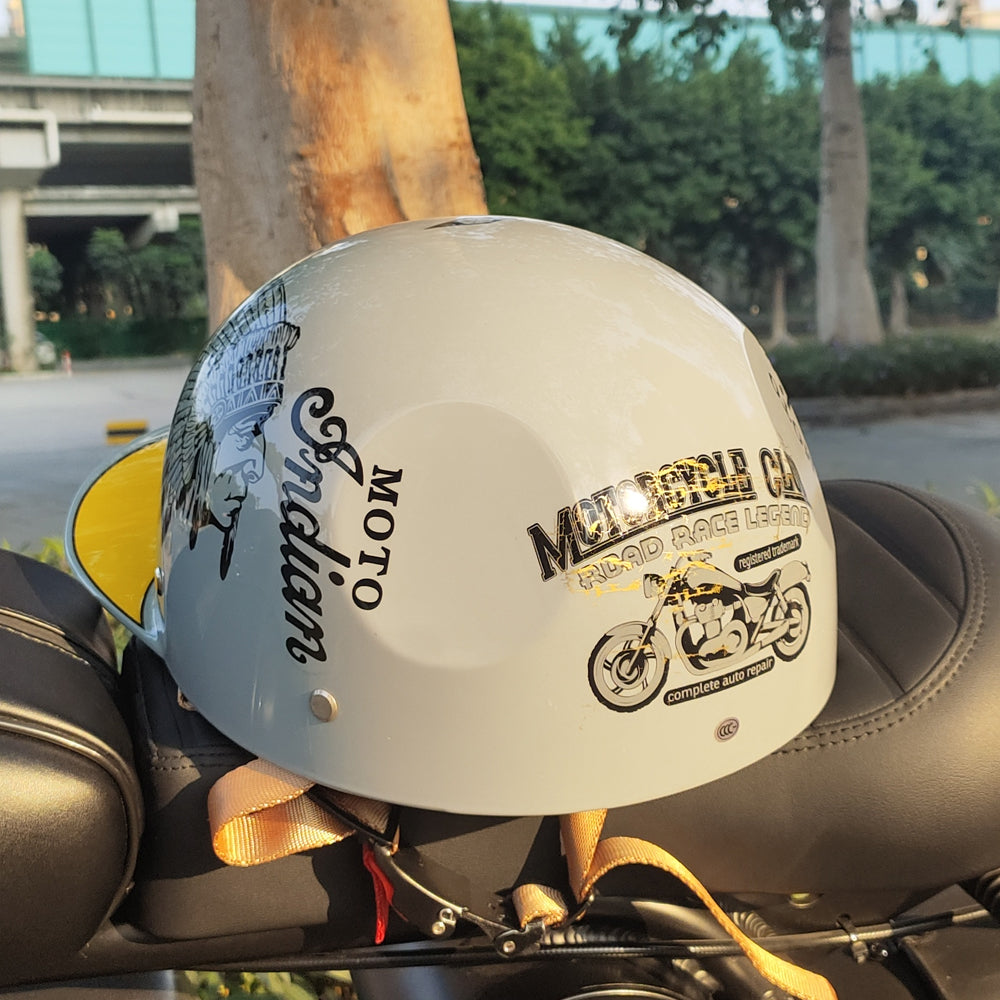 Retro Trend Helmet Electric Bicycle Motorcycle Helmet Harley Helmet