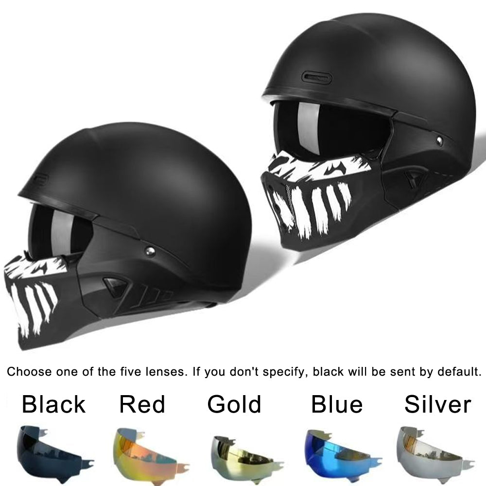 WALFISK Electric Bike/Motorcycle Combo Helmet Matt Black / M-57-58cm WALFISK Electric Bike/Motorcycle Combo Helmet Matt Black / M-57-58cm