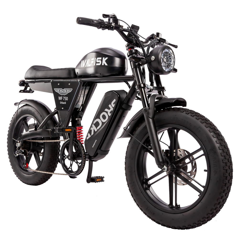 urban x electric bike WALFISK WF750 URBANX Fat Tire Electric Bike 48V 750W 35Ah Battery Up to 28MPH 750W 48V60AH